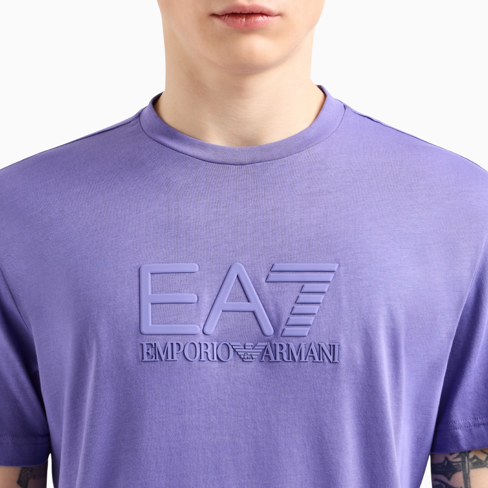 Мъжка лилава тениска EA7 Emporio Armani 7M000224 AF10375 Close-Up