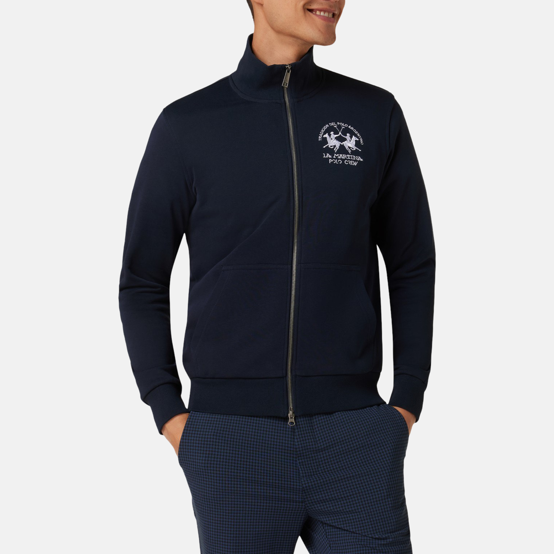 Мъжки суичър La Martina Men’s sweatshirt La Martina XMF005 FP548 07017 Dark Blue