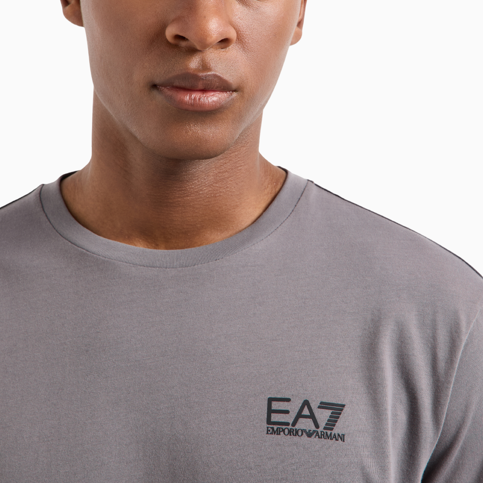 Мъжка сива тениска EA7 Emporio Armani Men T-shirt 8NPT25 PJVPZ 1992 Close-Up