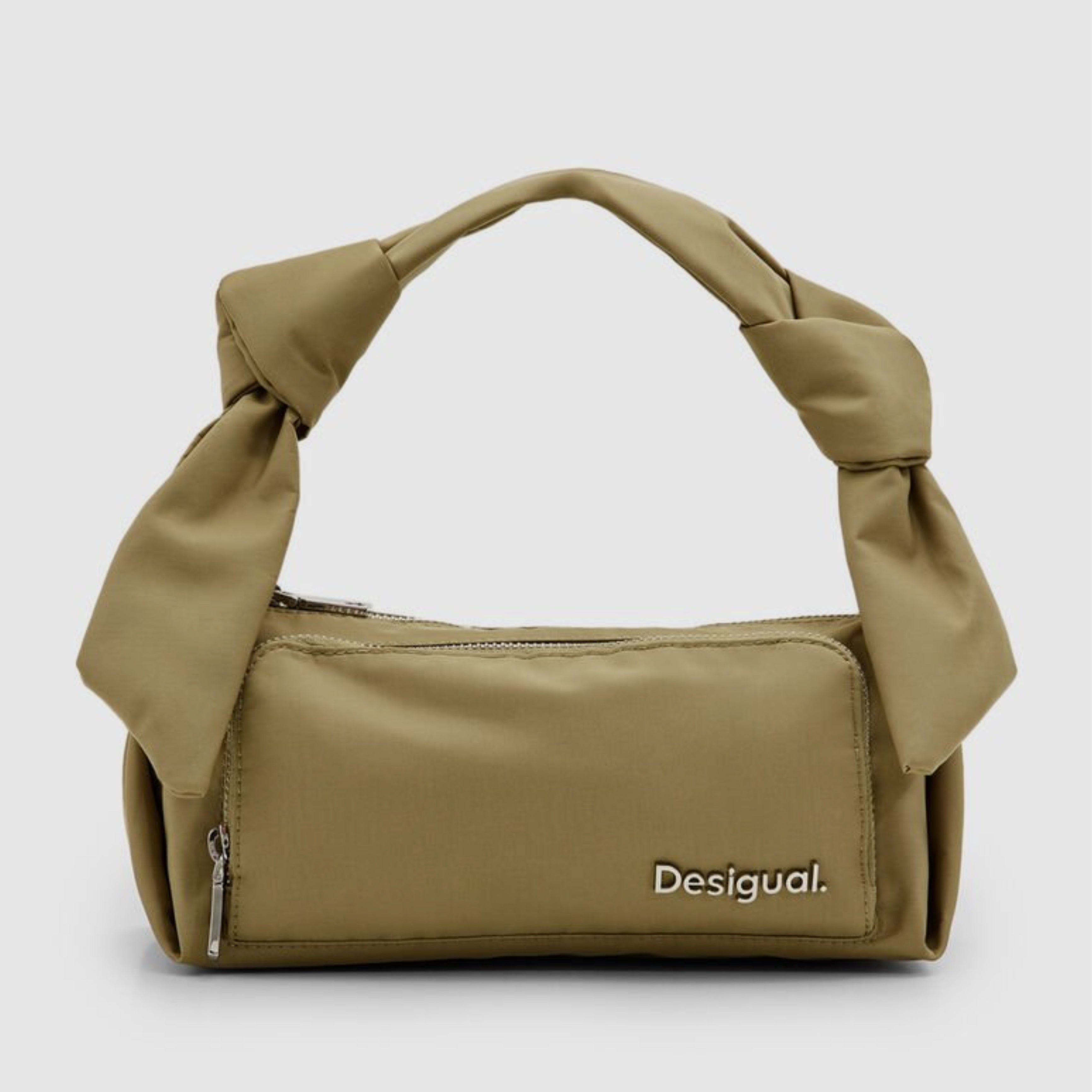 Дамска чанта в маслинено зелено Women’s S plain knots crossbody bag Desigual 24SAXY05 4092U Olive green