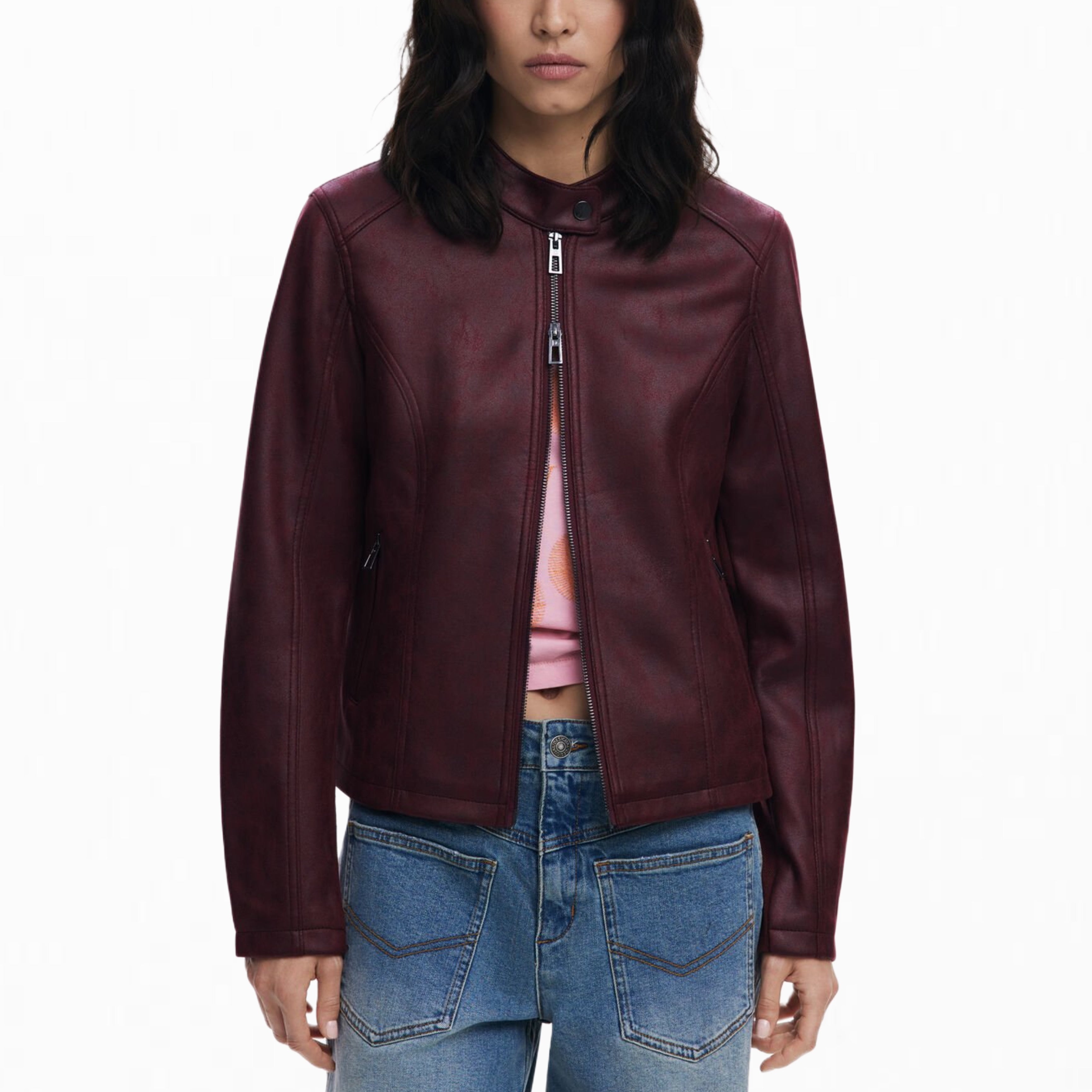 Дамско яке Women’s jacket Desigual
25WWEW433006 Bordeaux front view
