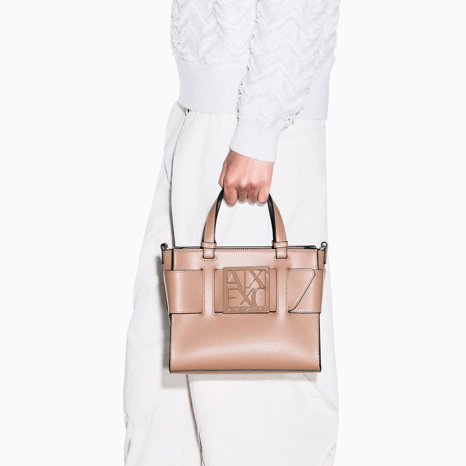 Дамска кафява чанта Armani Exchange Women Handbag 9426900A874 U6186 Hand View