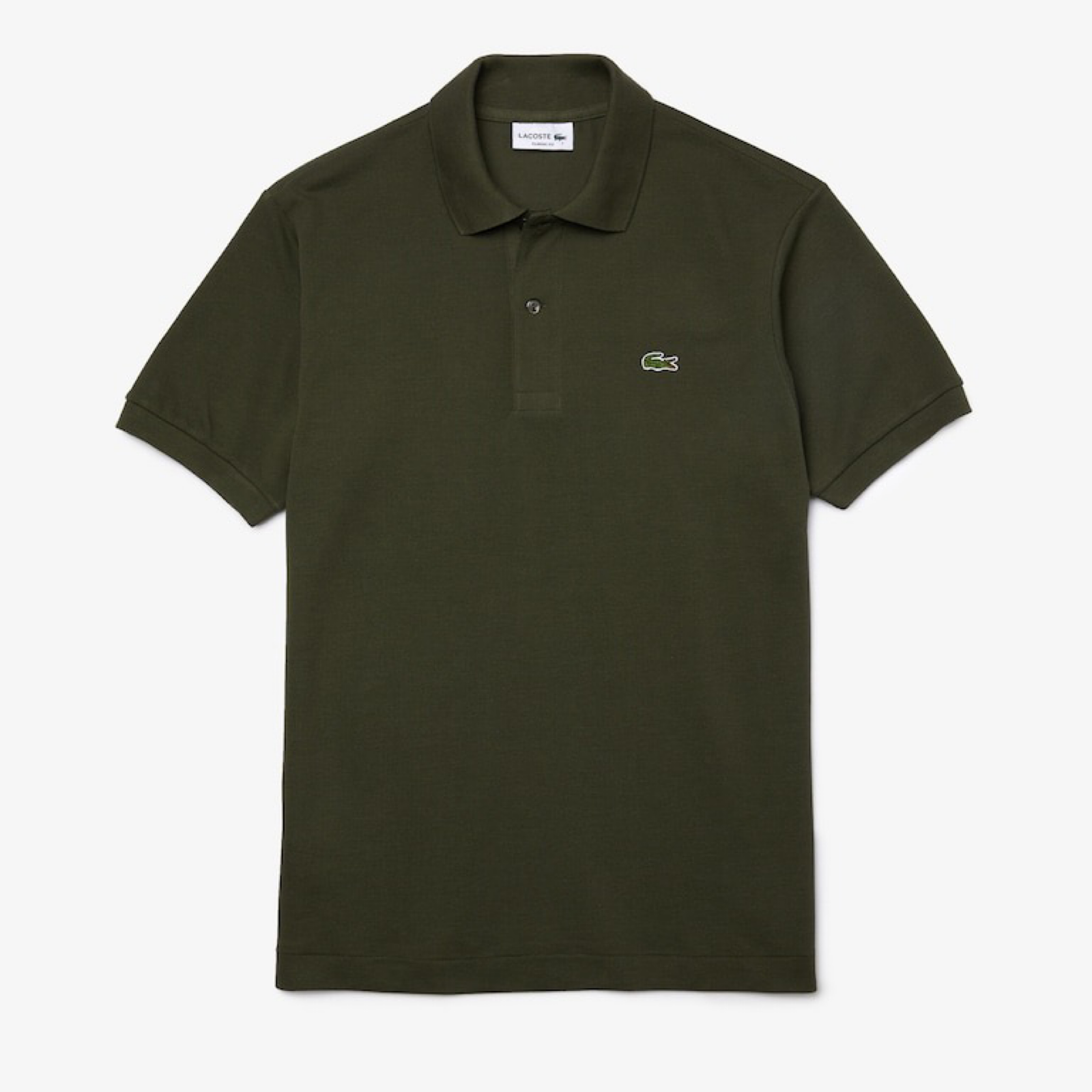 Мъжка зелена поло тениска Lacoste Men Polo L1212-52-S7T Front View