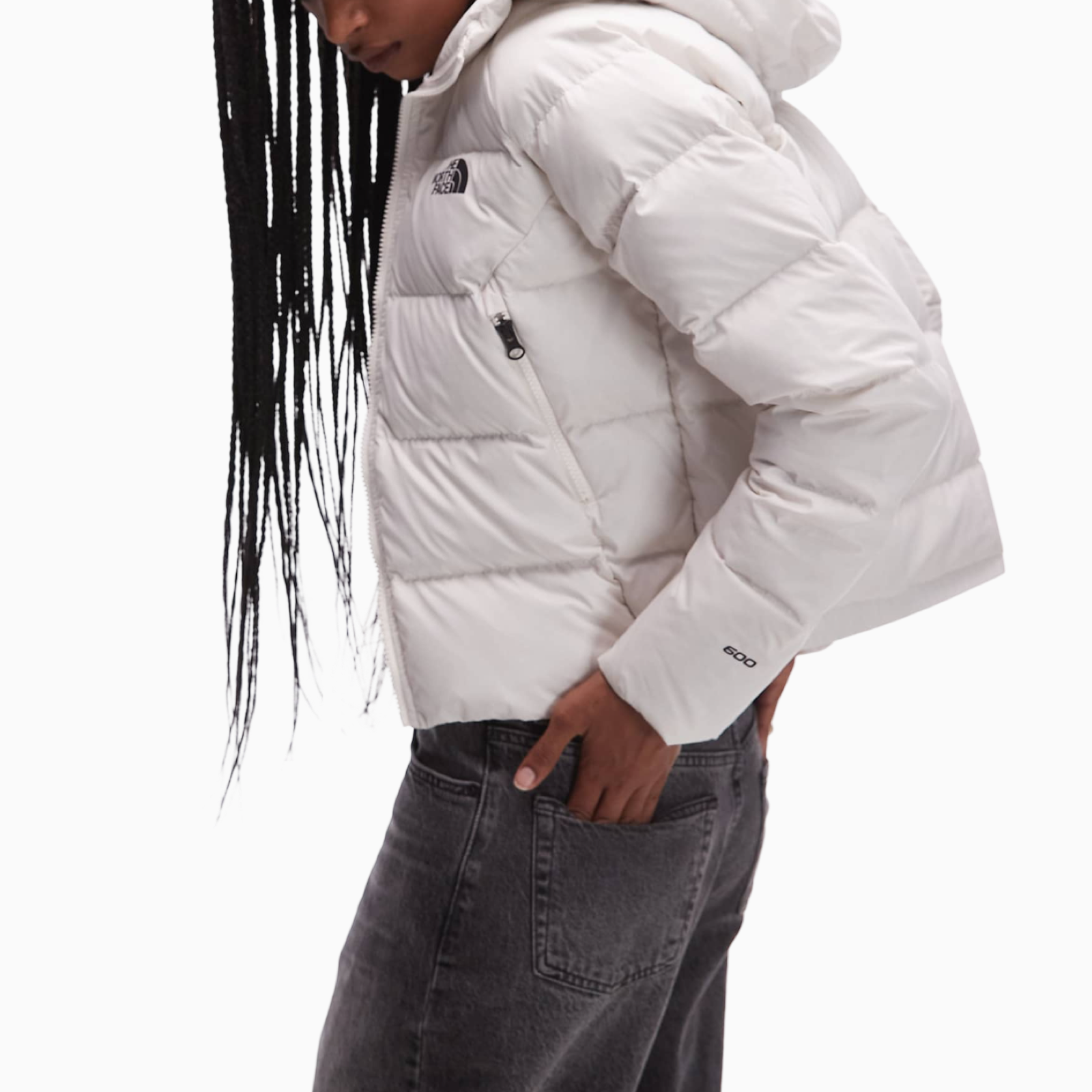 Дамски бяло яке The North Face Women Jacket NF0A8E75QLI Side View