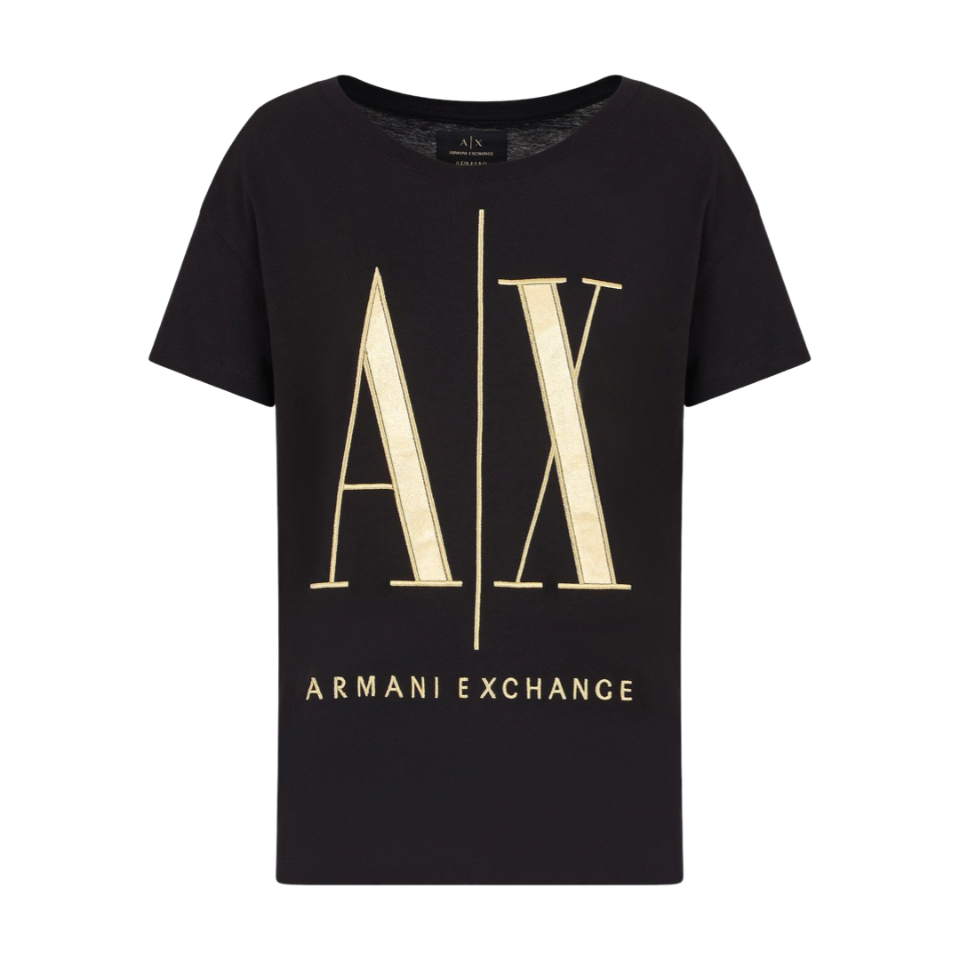 Дамска черна тениска Armani Exchange 8NYTMXYJG3Z11200
