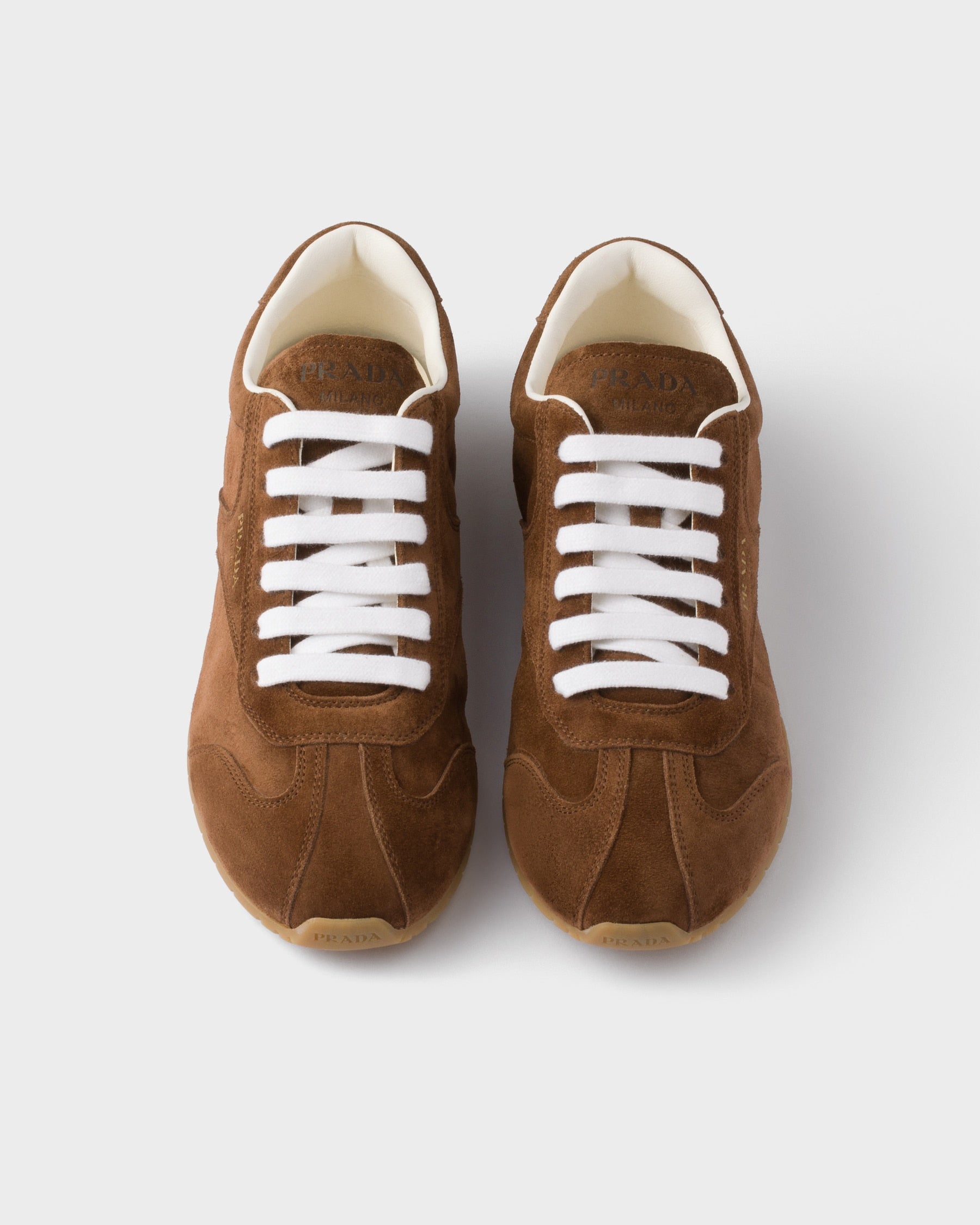 Дамски спортни обувки Women’s sneakers Prada 1E152OF020054F0324 Brown top view
