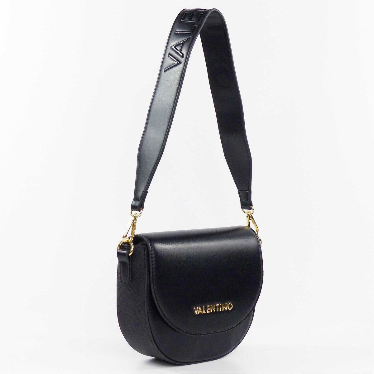 Дамска чанта Women’s shoulder bag Valentino Sylvia Re VBS8UN09 black angled
view