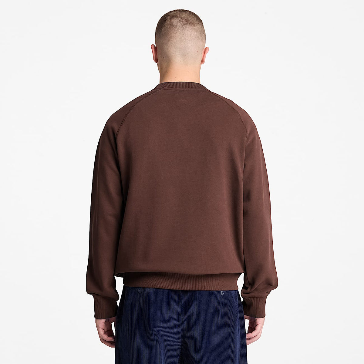 Мъжка памучна блуза Men’s Exeter River Crew Sweatshirt TBC0YHBAAJD Brown back view