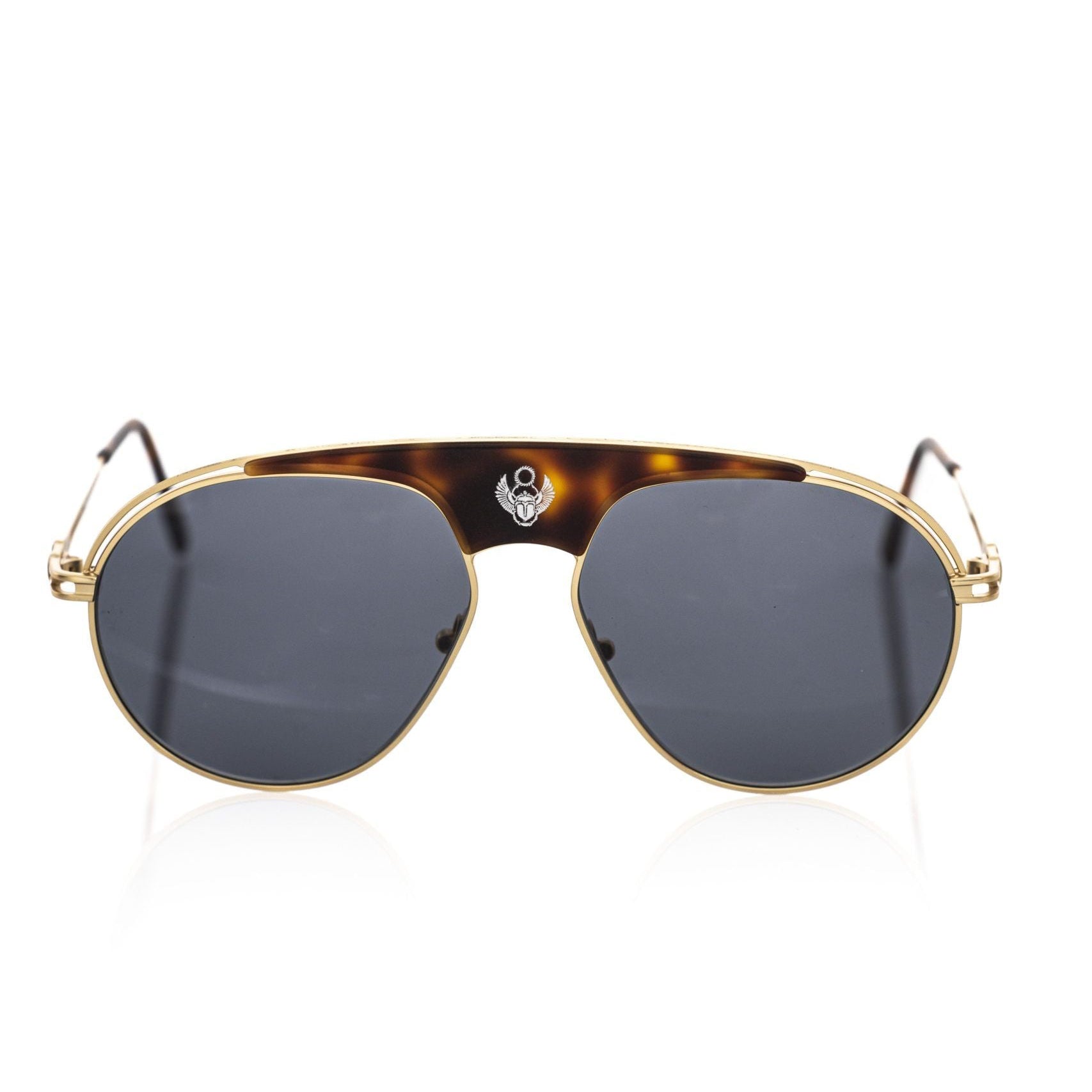 Мъжки авиаторски слънчеви очила Men’s brown metallic sunglasses Frankie Morello SIRIO FEMF8016US FR02060