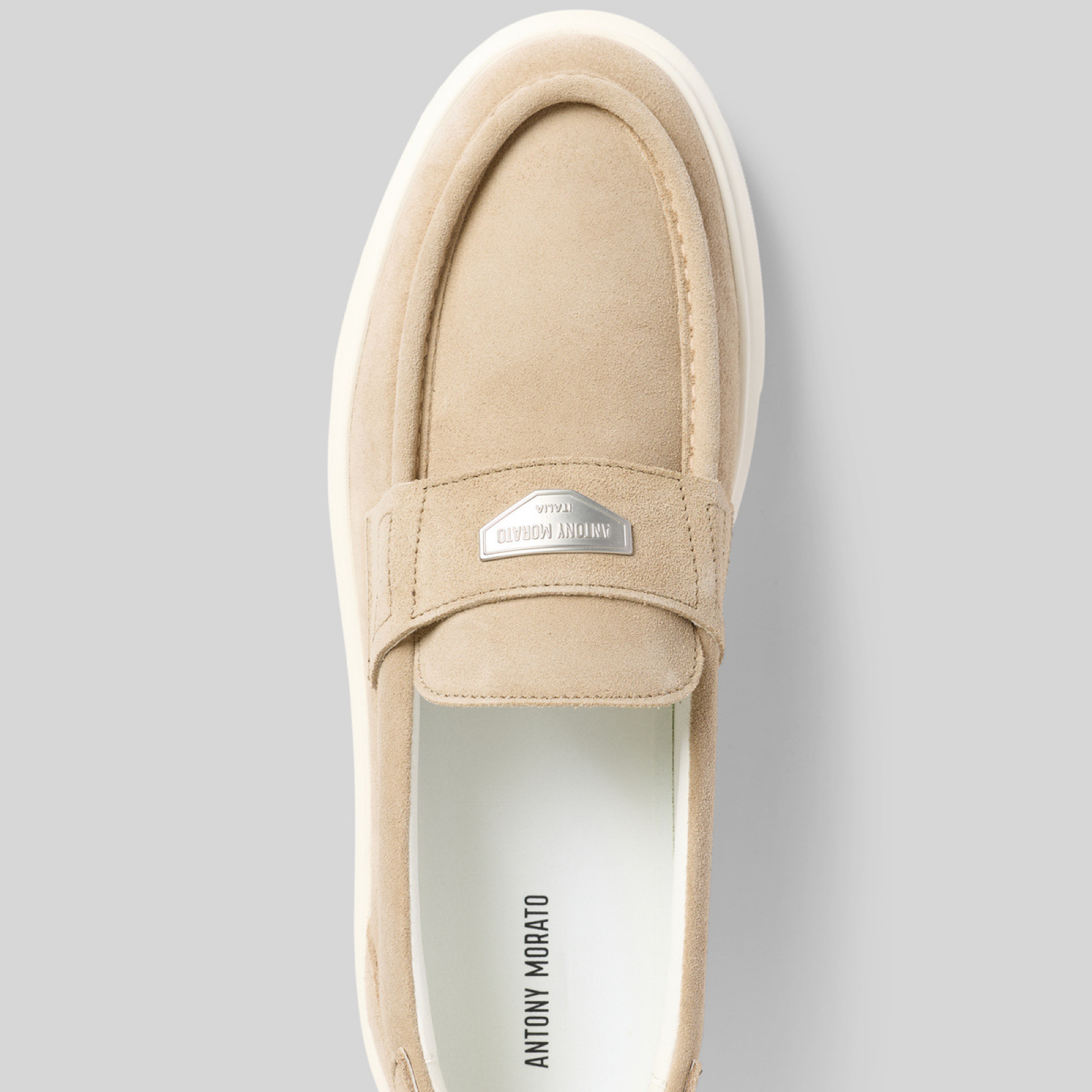 Мъжки мокасини Men’s moccassins Antony Morato MMFW01900-LE300005 Beige top view