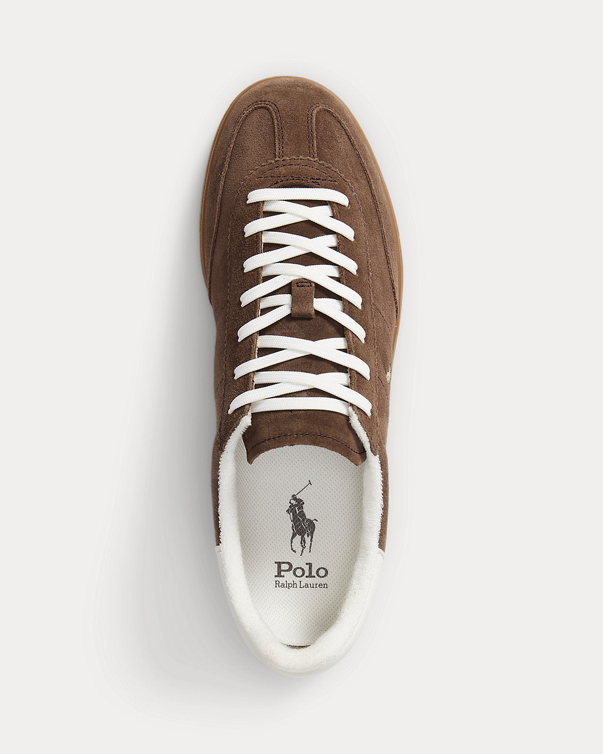 Мъжки кецове Men’s sneakers Ralph Lauren Bedford Suede Trainer 809P09752001 Brown top view