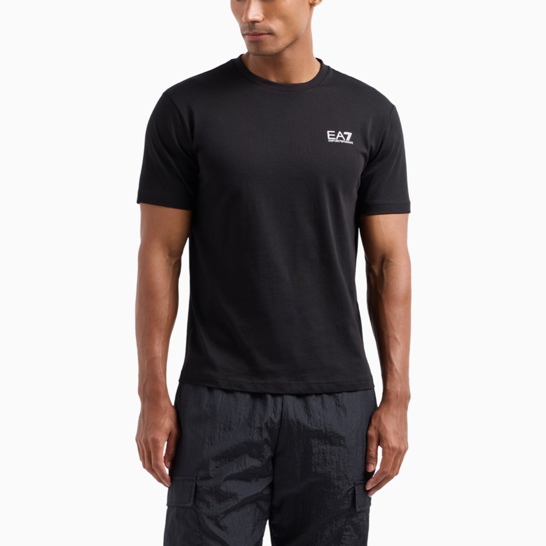Мъжки тениски Men’s t-shirt EA7 Emporio Armani 8NPT25 PJVPZ 1200 Black front view