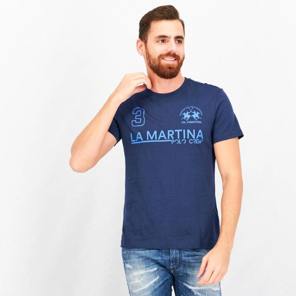 Мъжка тениска Men’s t-shirt La Martina
XMR310 JS206 07017 Blue lifestyle view