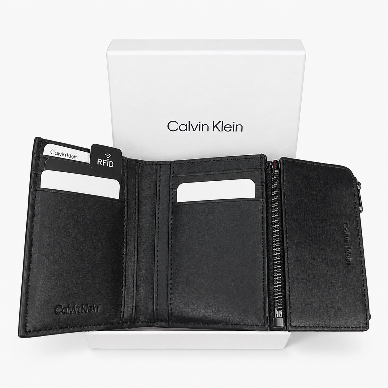 Мъжки вертикален портфейл Men’s wallet Calvin Klein K50K510886 BAX inside view