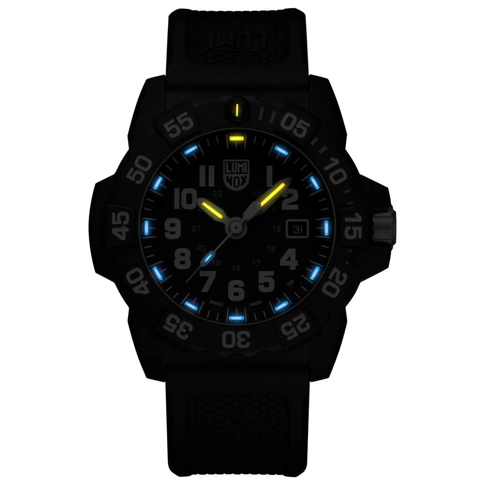 Мъжки часовник Men’s watch Luminox Navy Seal XS3503NSF black night view