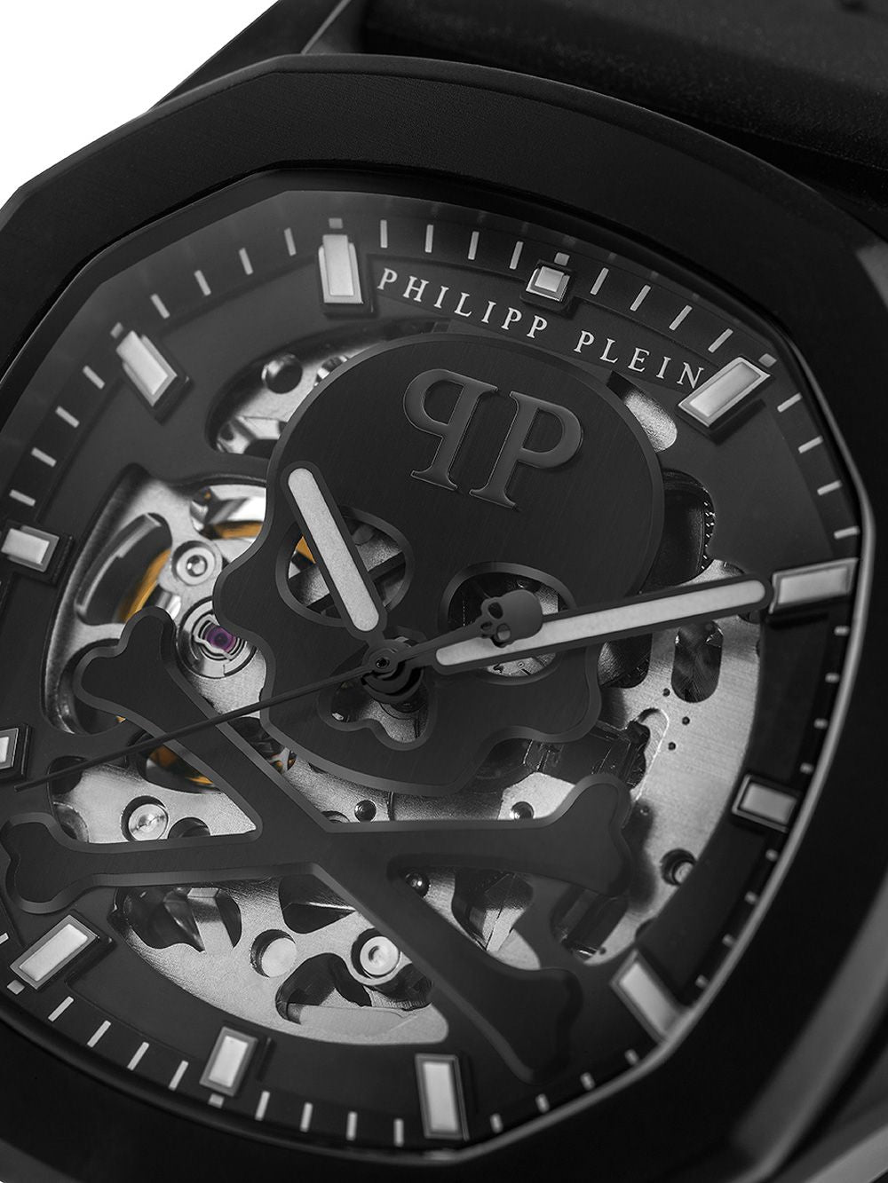 Мъжки часовник Men’s watch Philipp Plein High-Conic Automatic PWRAA0923 Black close up view