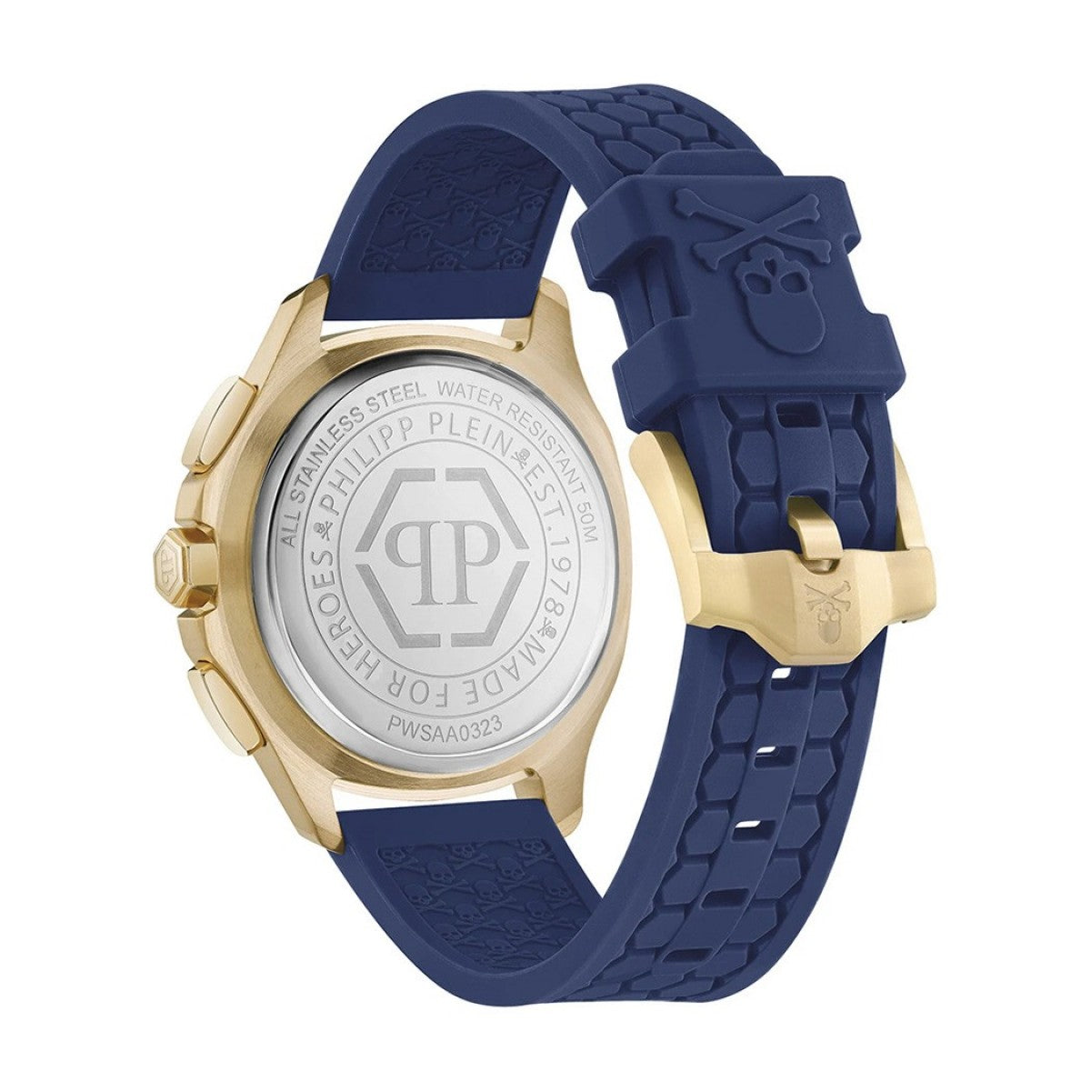 Мъжки часовник Men’s watch Philipp Plein High-Conic Chronograph PWSAA0323 Navy back view