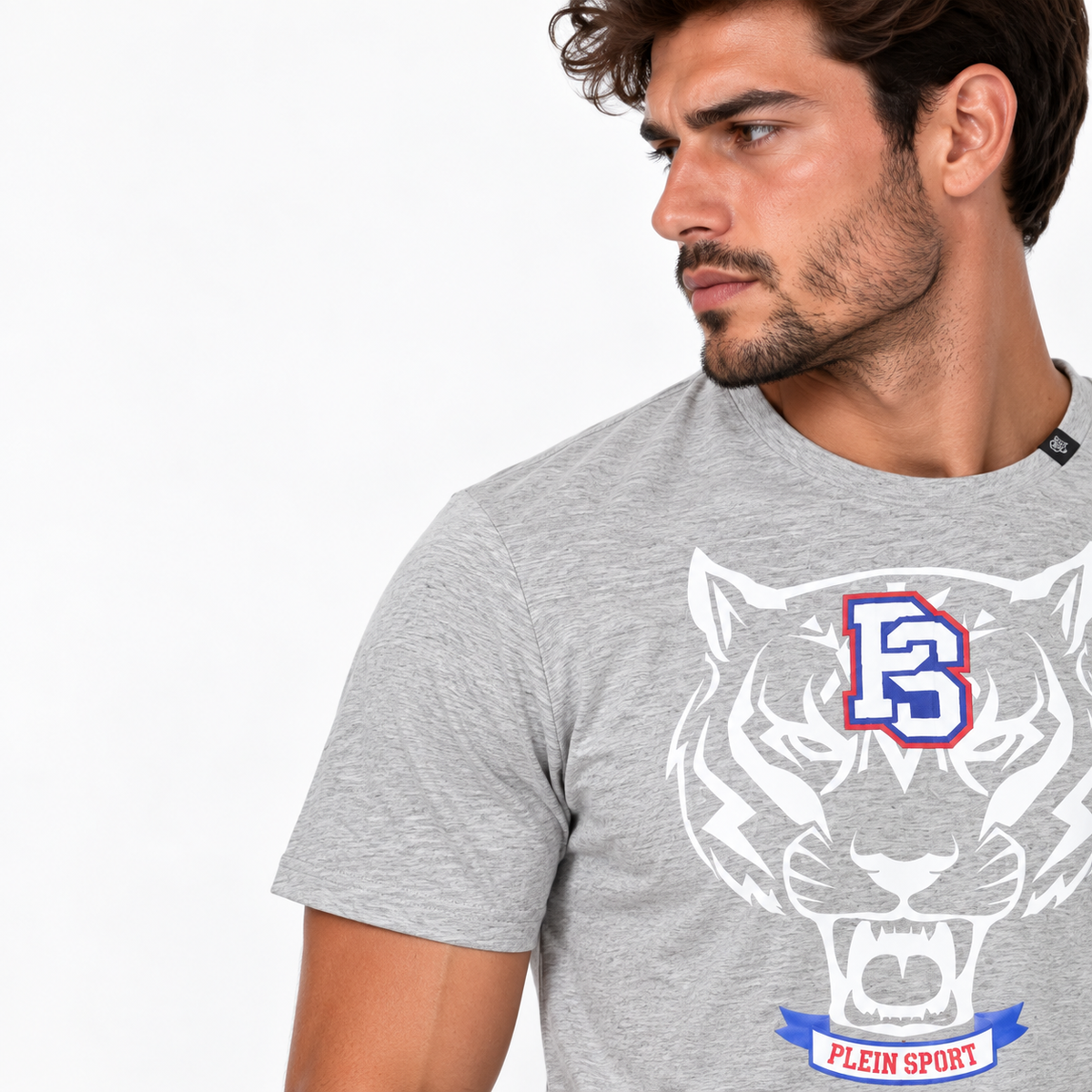 Мъжка тениска Plein Sport Men T-shirt TIPS120 94 Close-Up