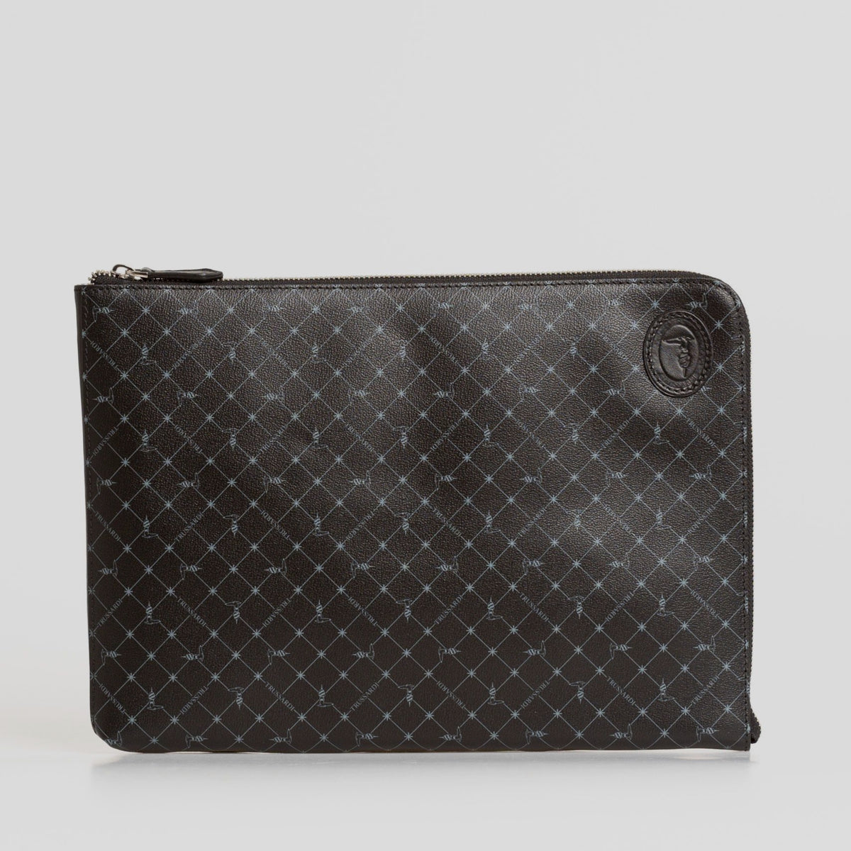 Trussardi Men’s Monogram Leather Clutch
72B00042 2Y000083 K299 Black