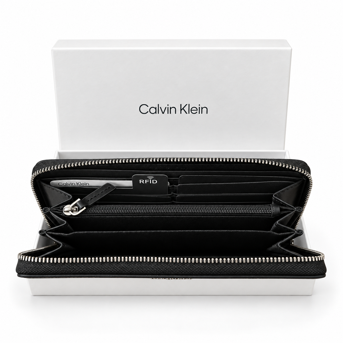 Клъч портфейл Unisex clutch wallet Calvin Klein
K60K610266 BAX Black open view