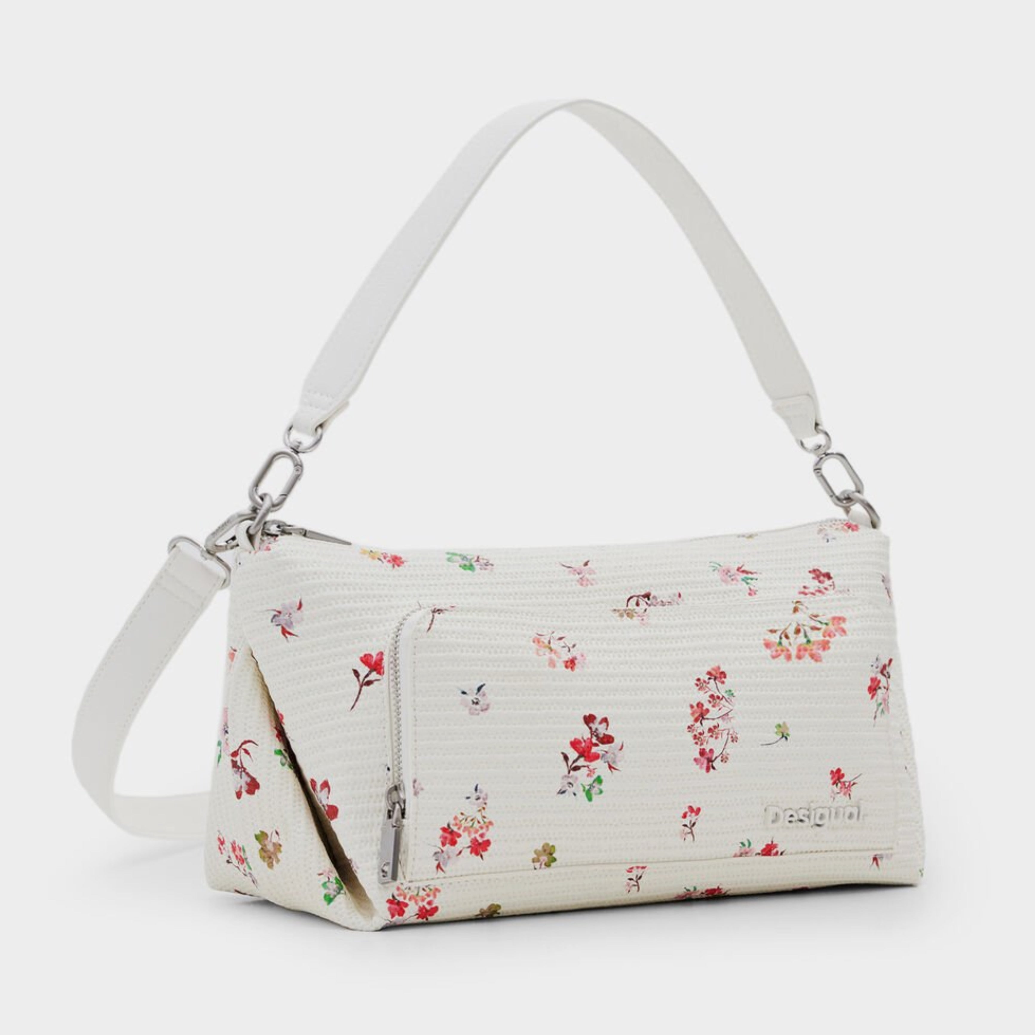 Дамска чанта за рамо Women’s M flower textured shoulder bag Desigual 24SAXP65 1001