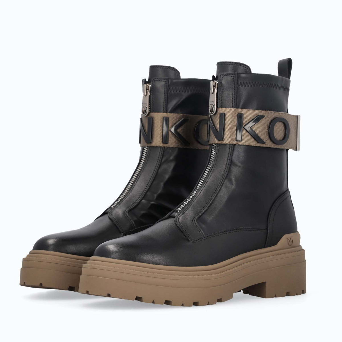 Дамски боти Women’s ankle boots Pinko Mia 13
SD0219P061-Z99 Black Beige angled view