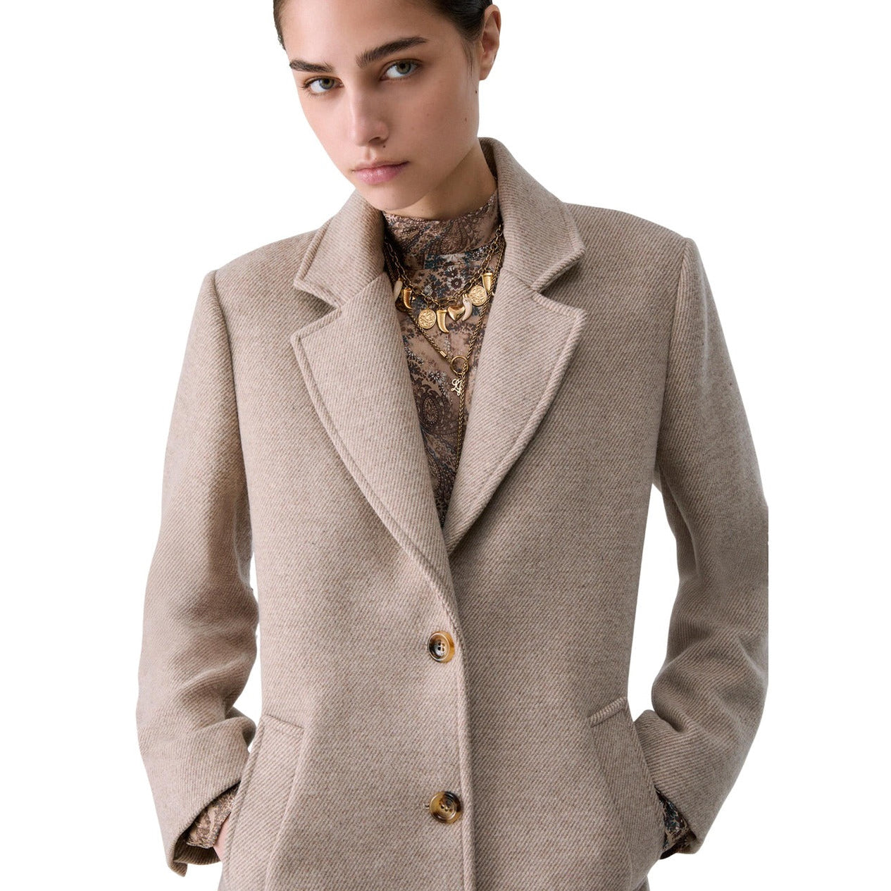 Дамско палто Women’s coat Liu Jo WF6411T720AX034638 Beige