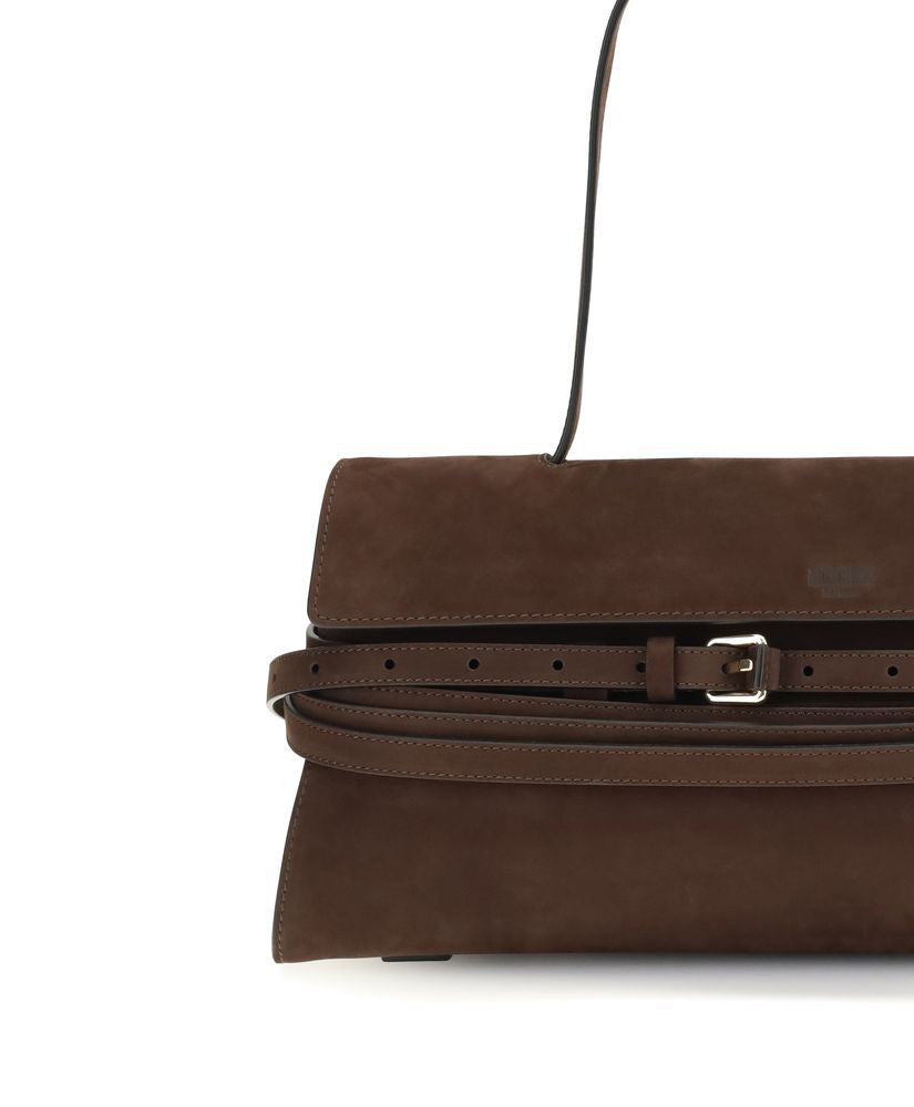 Дамска чанта Women’s handbag Moschino Tie Me MC4064PP1OOJ0307 Dark Brown cropped view