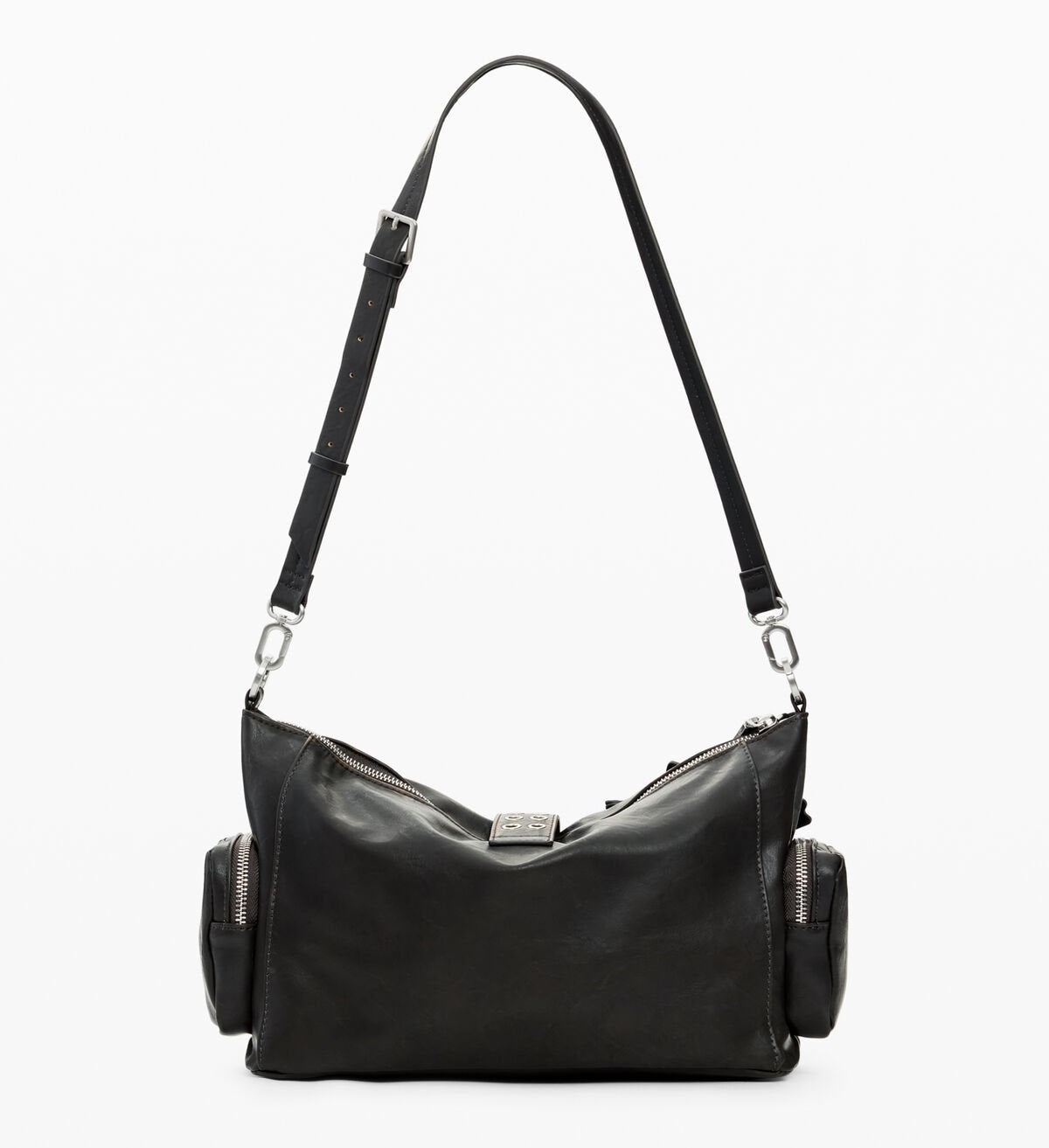 Дамска чанта Women’s handbag with flower appliqués Desigual 26SAXP98 6009 Dark Brown back view