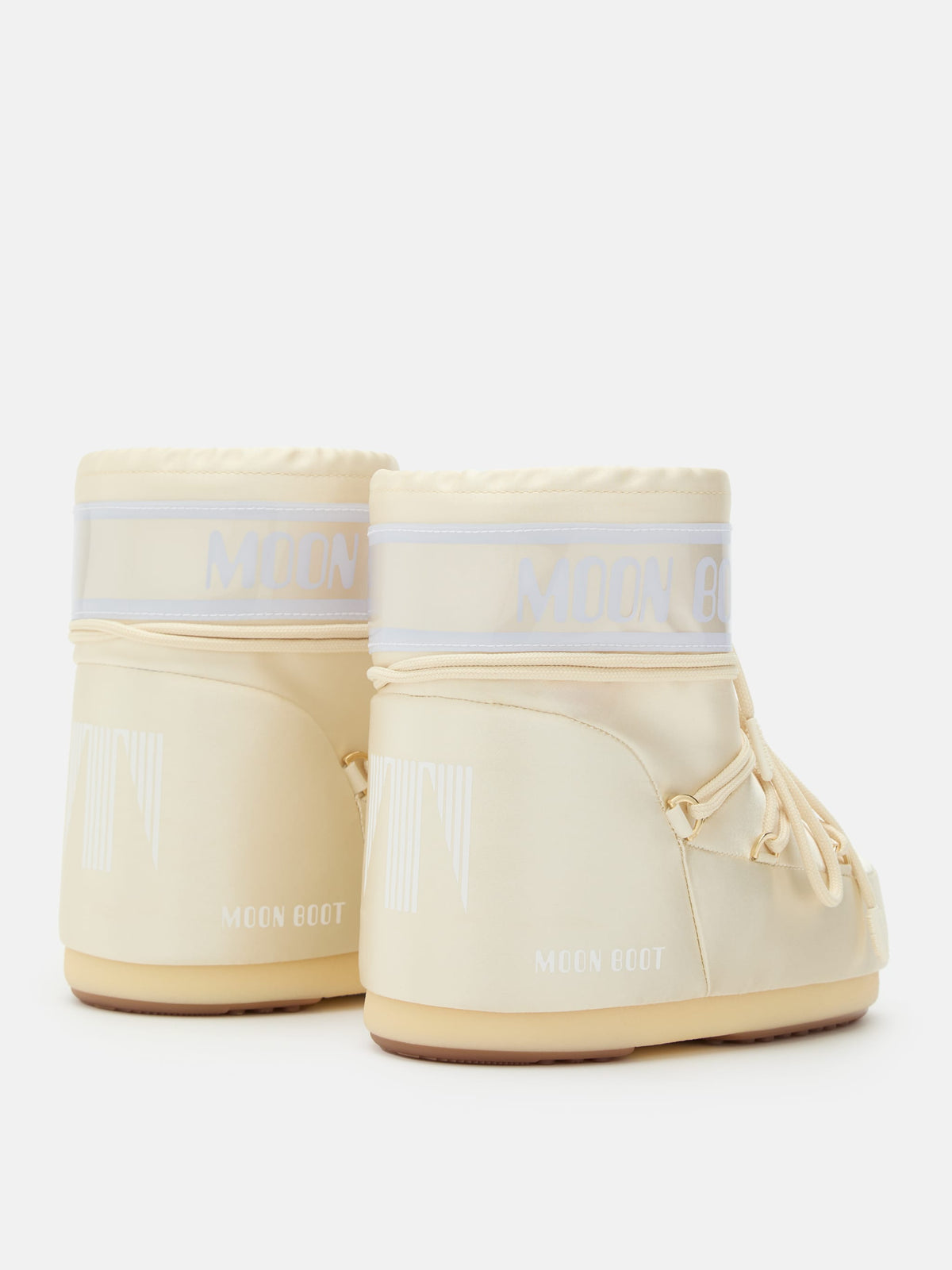 Дамски апрески Women’s low snow boots MOON BOOT Icon Pearly 80D1409660 L020 Ivory heels view