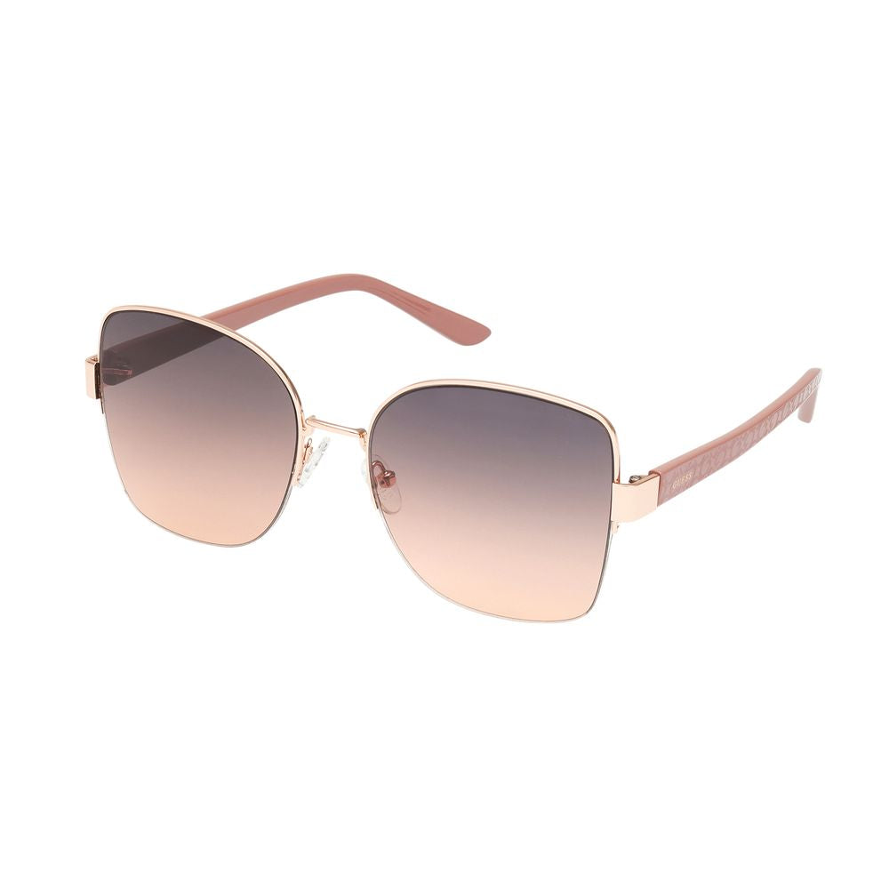 Дамски слънчеви очила Women’s metal sunglasses GUESS GF00052 28B Pink