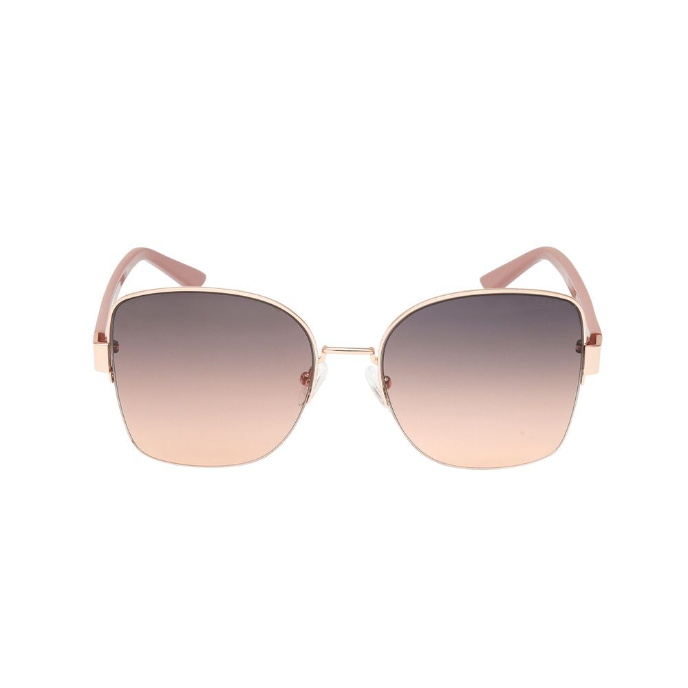 Дамски слънчеви очила Women’s metal sunglasses GUESS GF00052 28B Pink front view