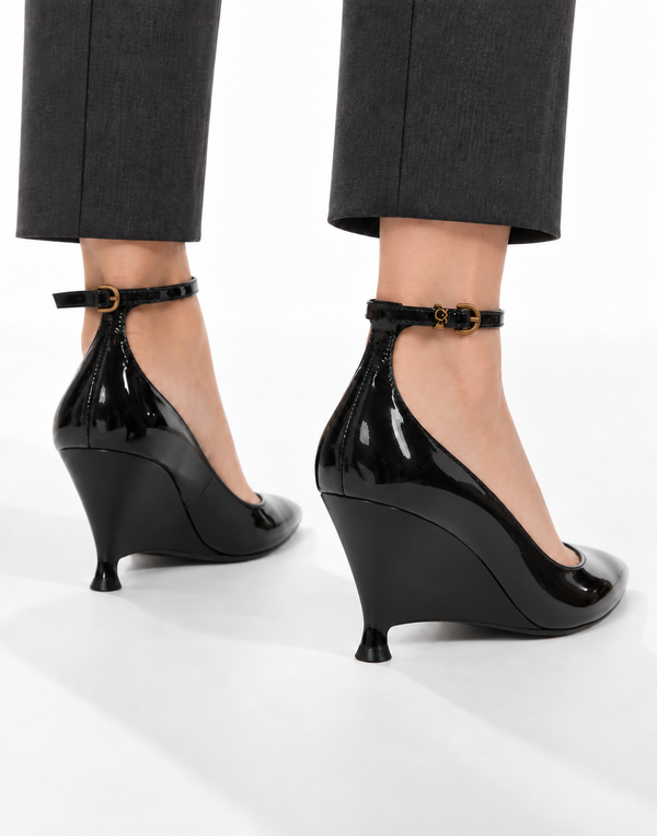 Дамски токчета Women’s platform heels Pinko Gwen SD0643P050Z99 Black back view