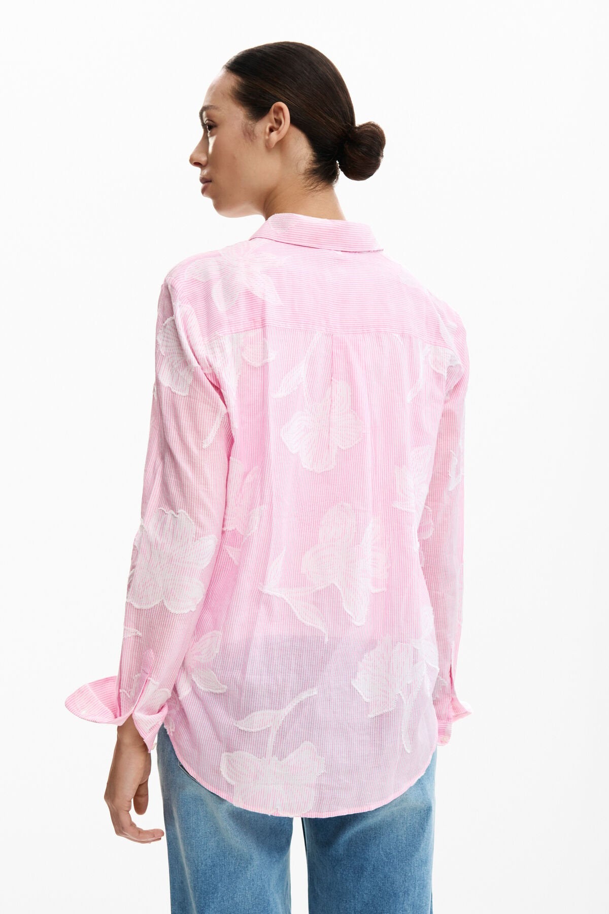 Дамска риза Women’s postcard shirt Desigual
26SWCW12 3049 Pink back view