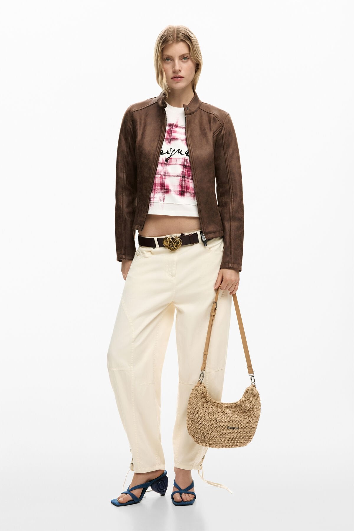 Дамска чанта Women’s raffia handbag Desigual
26SAXO01 1014 head to toe view