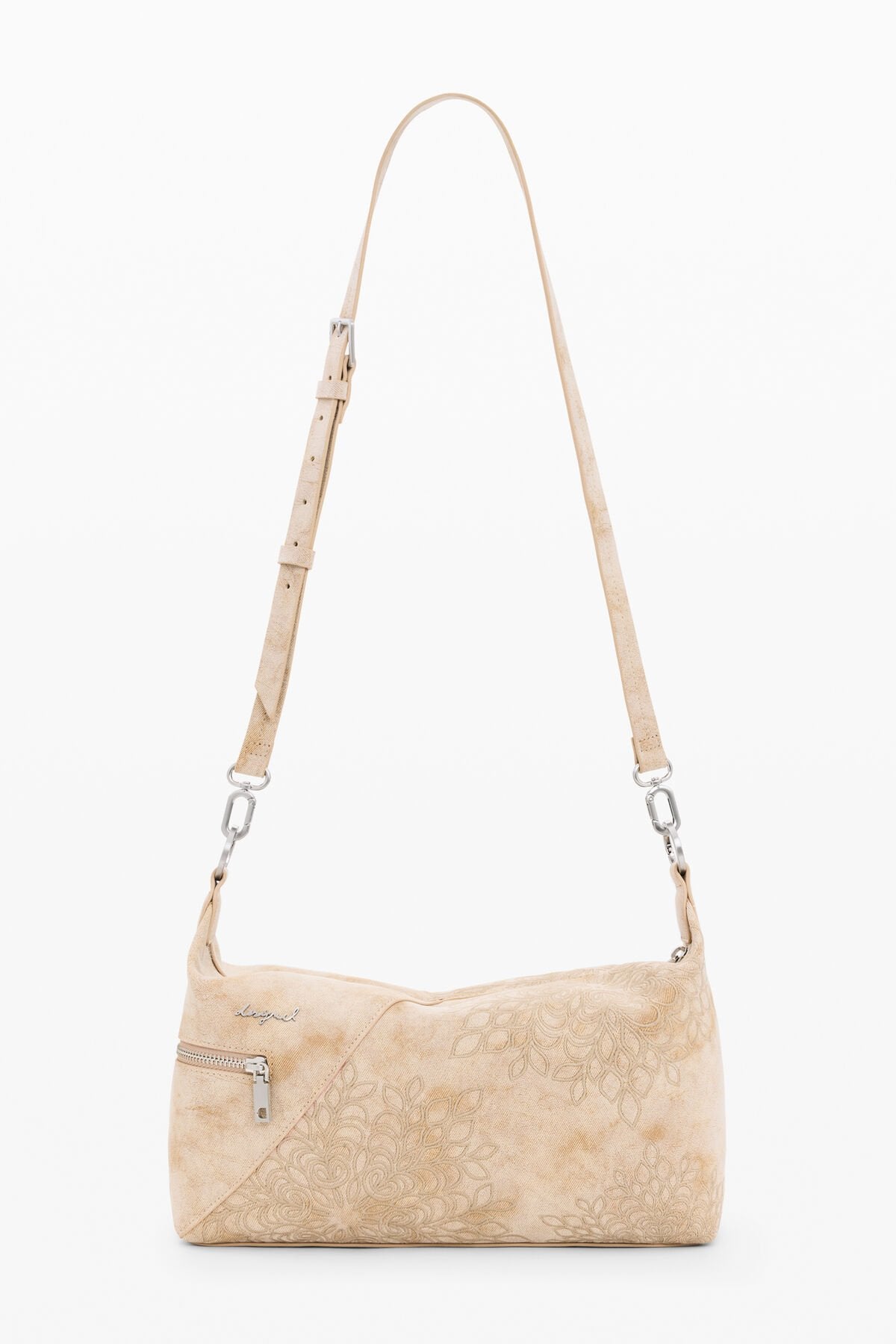 Дамска чанта Women’s shoulder bag Desigual 26SAXPB7 1018 Beige front view