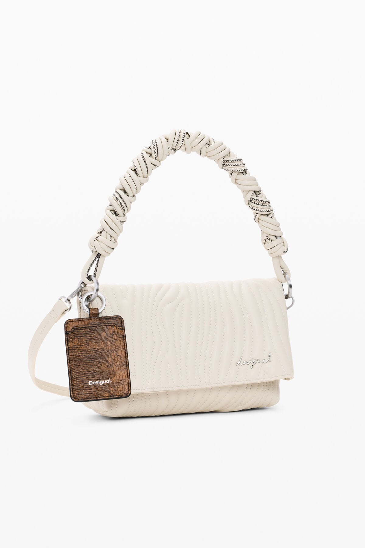 Дамска чанта Women’s shoulder bag Desigual 
26SAXPBB 1008 White angled view