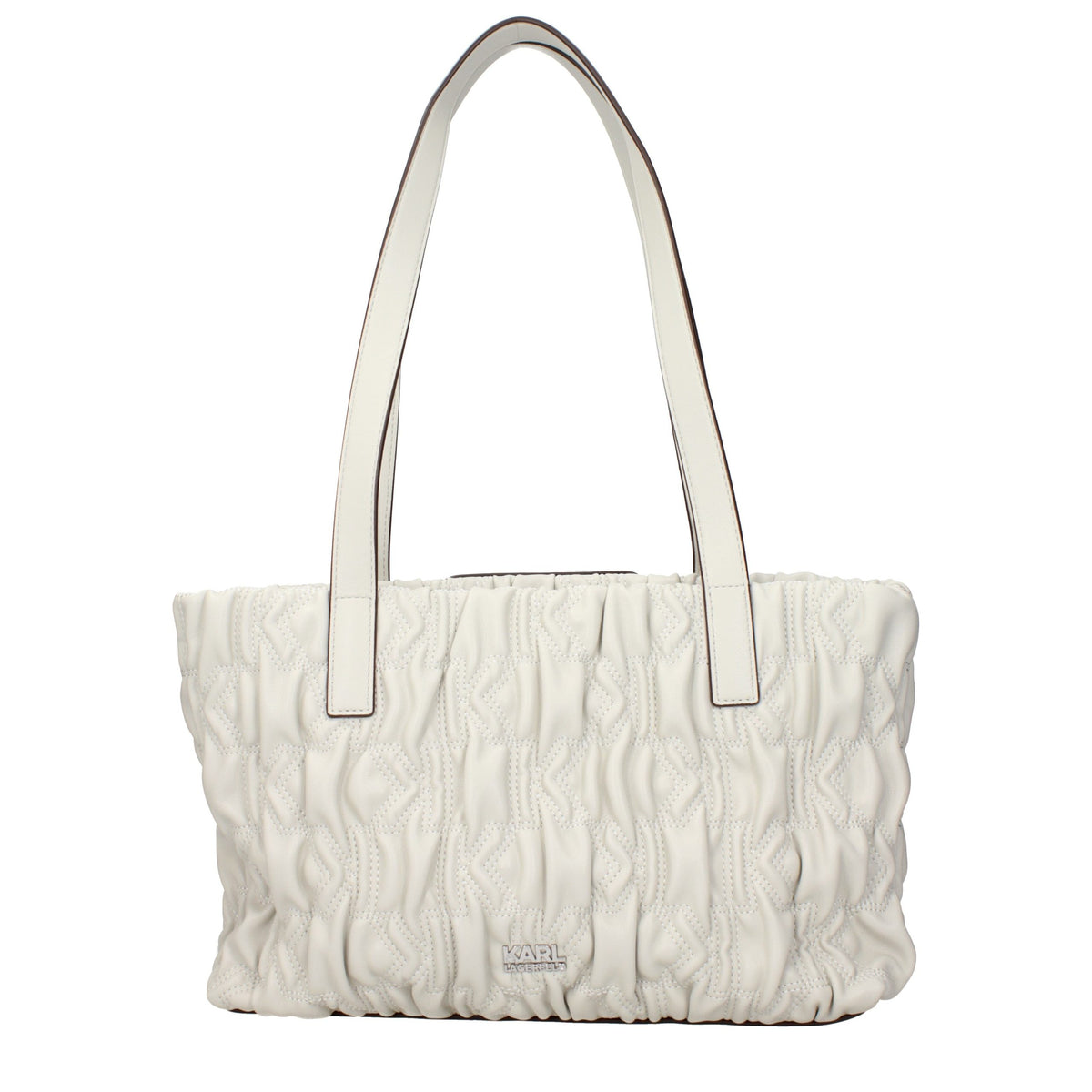 Дамска чанта Women’s shoulder bag Karl Lagerfeld K/Signature Kuilt BSW300282GL Off White back view