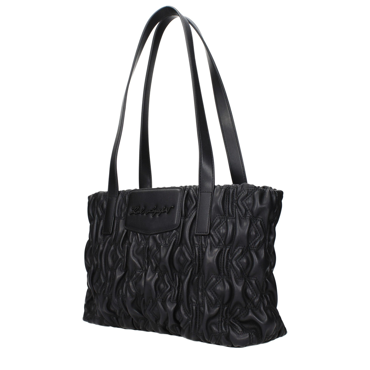 Дамска чанта Women’s shoulder bag Karl Lagerfeld K/Signature Kuilt BSW30028999 Black angled view