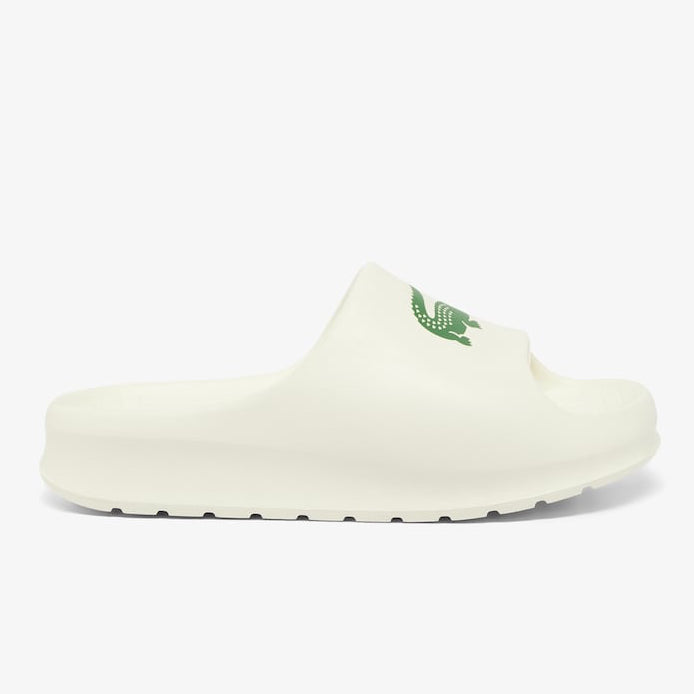 Дамски чехли Women’s slippers Lacoste Serve Slide 2.0 48CFA0022-1Y5 Off White / Dark Green lateral view