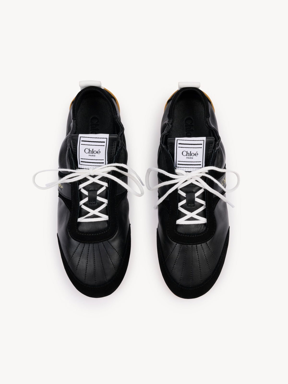Дамски спортни обувки Women’s sneakers Chloè Kick CH26S15RVQ001 Black top view