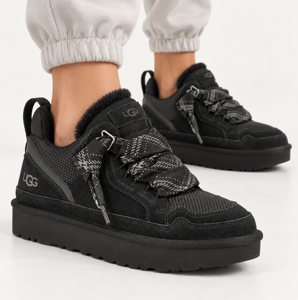 Дамски кецове UGG Lowmel 1144032 (черно) Страничен изглед