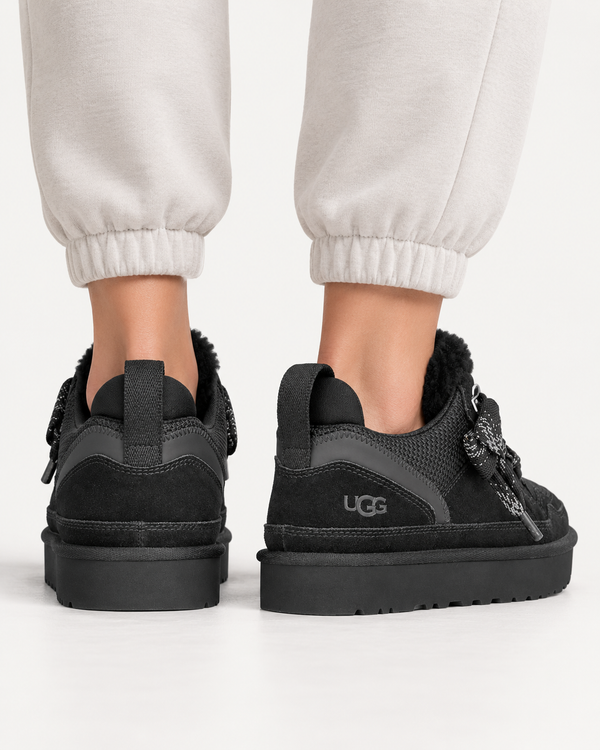 Дамски кецове UGG Lowmel 1144032 (черно) Изглед отзад