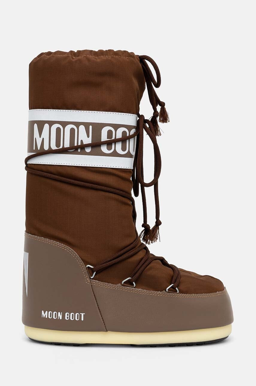 Дамски апрески Women’s snow boots MOON BOOT Icon Nylon 80D1400440 M005 Brown lateral view