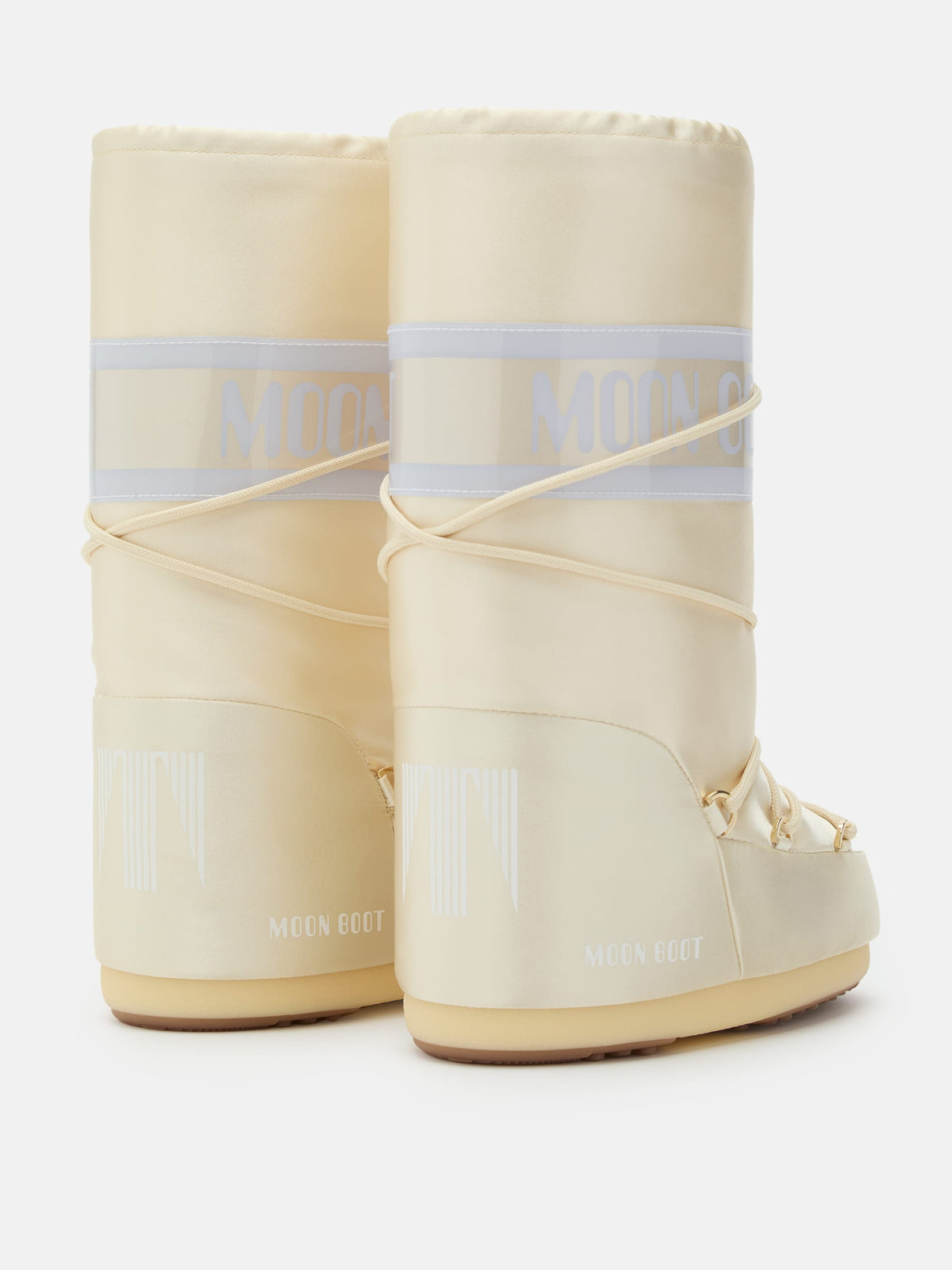 Дамски апрески Women’s snow boots MOON BOOT Icon Pearly 80D1403060 L020 Ivory heels view