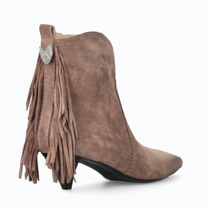 Дамски боти с ток Women’s suede ankle boots Pinko Didi 01 SD0653P151L15 Brown heels view