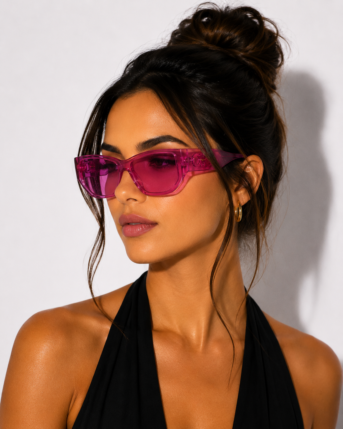 Дамски слънчеви очила Women’s sunglasses FERRAGAMO SF1077S 664 Pink lifestyle view
