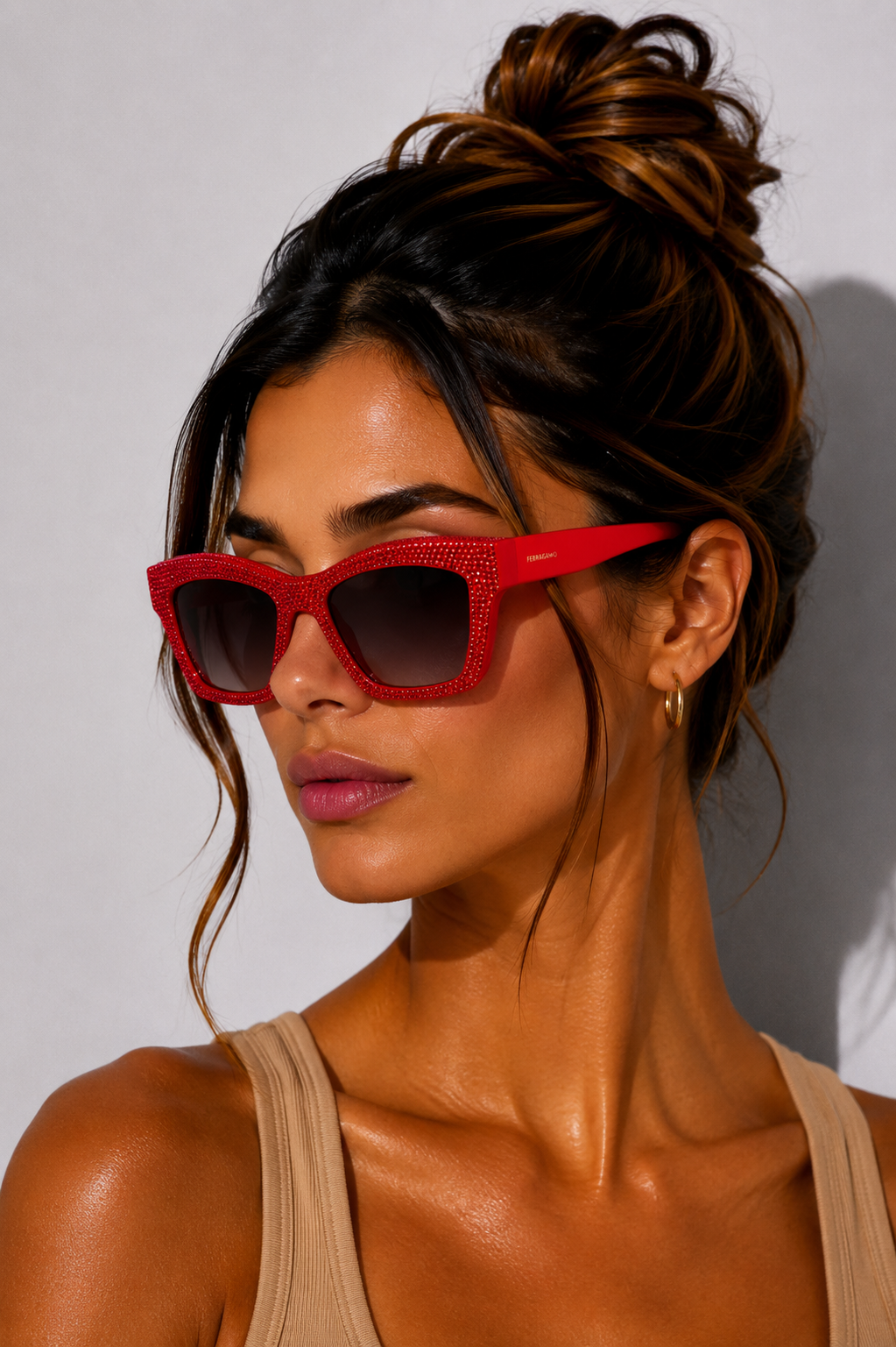 Дамски слънчеви очила Women’s sunglasses FERRAGAMO SF2045SR 600 Red lifestyle view