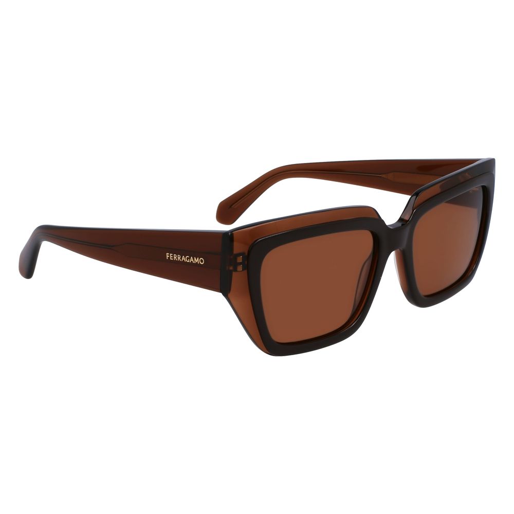 Дамски слънчеви очила Women’s sunglasses Ferragamo SF2002S 233 Brown angled view