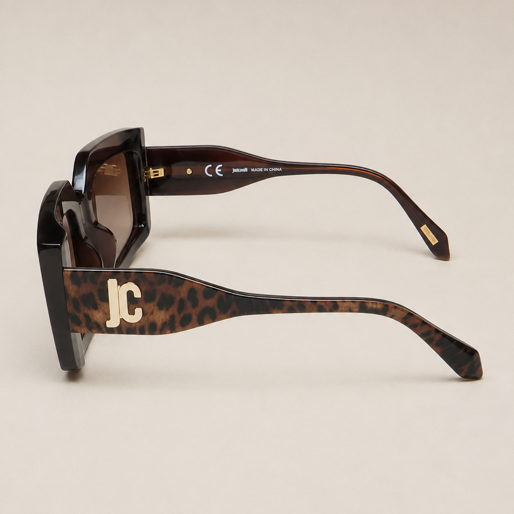 Дамски слънчеви очила Women’s sunglasses JUST CAVALLI SJC020 0AAK Brown side view